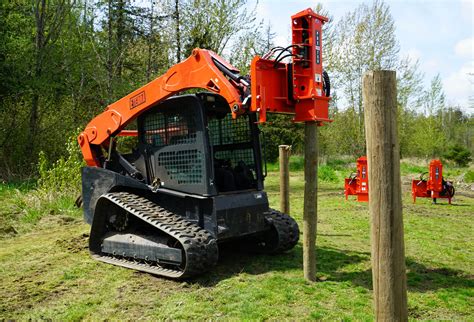 mini excavator post pounder|skid steer attachments post pounder.